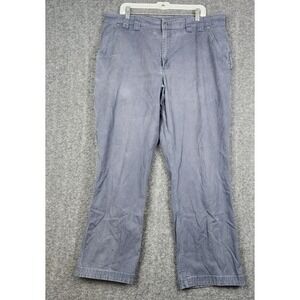 Duluth Trading Co Flex Fire Hose Work Pants Mens 42x32 Gray Blue Utility Canvas